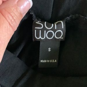 Clara Sun Woo signature black straight leg ankle leggings